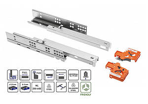 Направляюча GTV MODERN SLIDE PUSH TO OPEN L-250 нижнього монтажу 3D кріплення фасаду