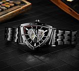 Якісний сталевий класичний красивий чоловічий годинник, фото 8