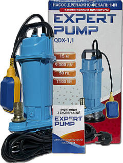 EXPERT PUMP QDX 1.1 без поплавка Насос дренажний  для брудної води, відкачування септиків з поплавком