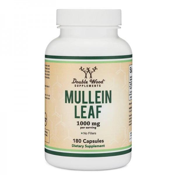 Екстракт листя коров'яка Double Wood Mullein Leaf Extract 1000 mg 180 caps, фото 1