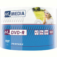 DVD+R MyMedia (69202) 4.7GB, 16x, Wrap 50шт Printable