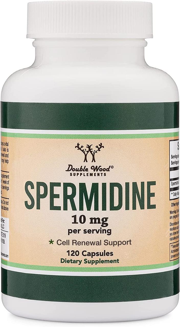 Спермідин Double Wood Supplements Spermidine 10 mg 120 capsules, фото 1