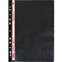 Папка скоросшиватель пластиковая с перфорацией (А4, черная) Color-it 69852