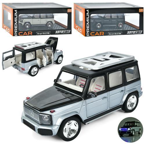 KMAP-2047 Джип АвтоСвіт, 1:24, металевий, інерційний, 19 см, звук, світло, відчиняються двері/капот,