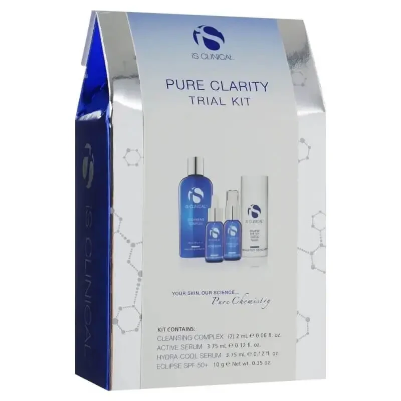 Міні набір антиакне IS Clinical Pure Clarity Trial Kit, засоби для догляду за шкірою з акне