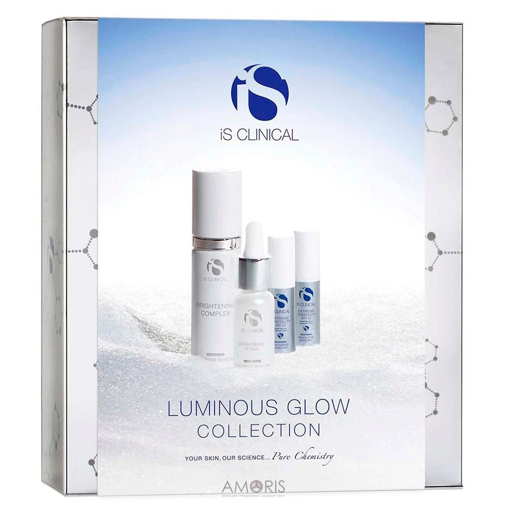 Набір комплексний догляд для шкіри з пігментацією - iS Clinical Luminous Glow Collection, засоби для освітлення шкіри