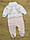 ГУРТОМ від 4 шт святковий нарядний костюм комбінезон чоловічок для новонароджених дівчинки, фото 3
