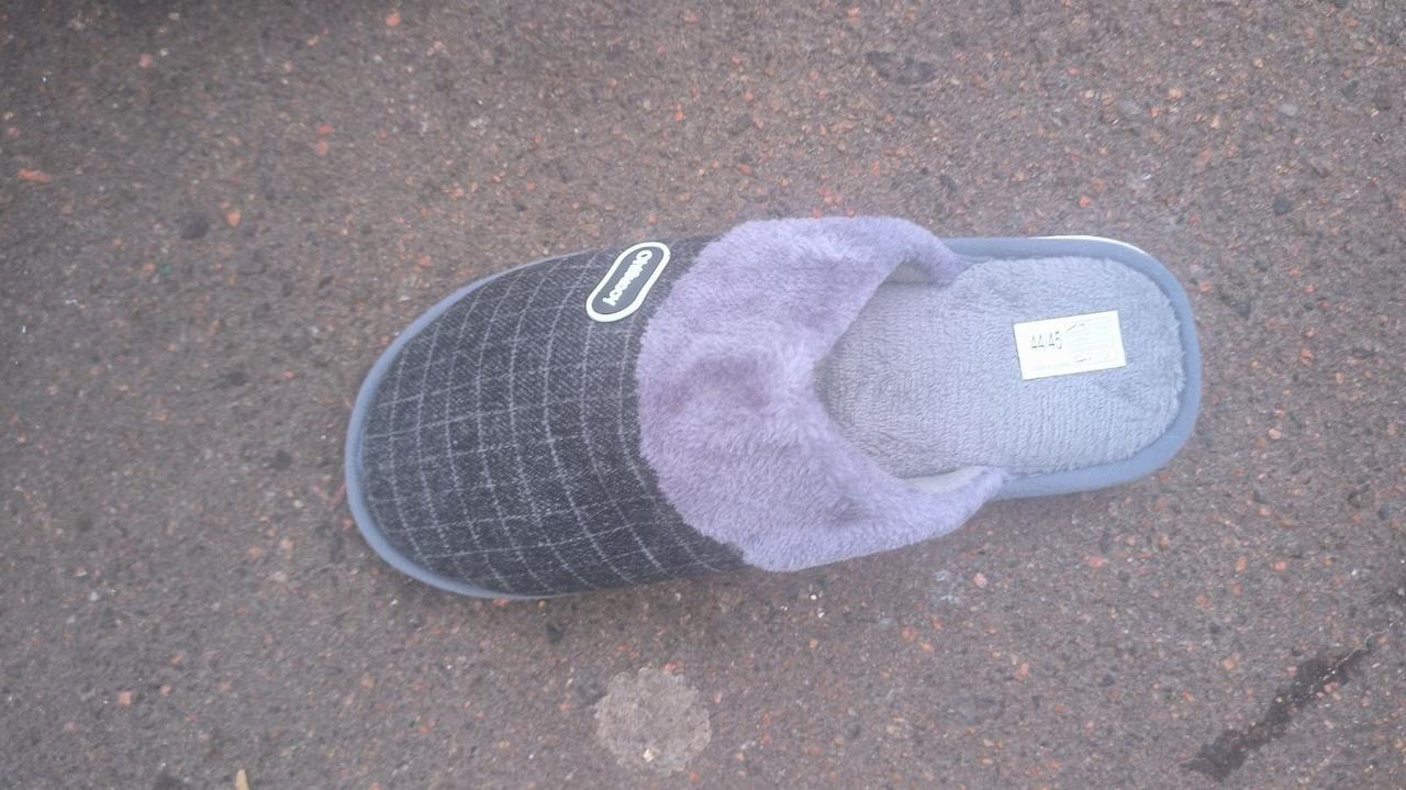 Хатні капці коричневі чоловічі капці, махрові 41-45, фото 1