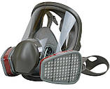 Захисна маска повнолицева з респіратором ЗМ 6800, фото 8