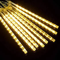 Світлодіодна гірлянда Танучі бурульки 8шт, 3х0,5м, 220В, IP44, Теплий білий, фото 2