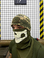 Тактическая шапка с липучкой для военных в цвете пиксель
