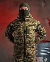 Зимняя тактическая куртка для военных в цвете пиксель