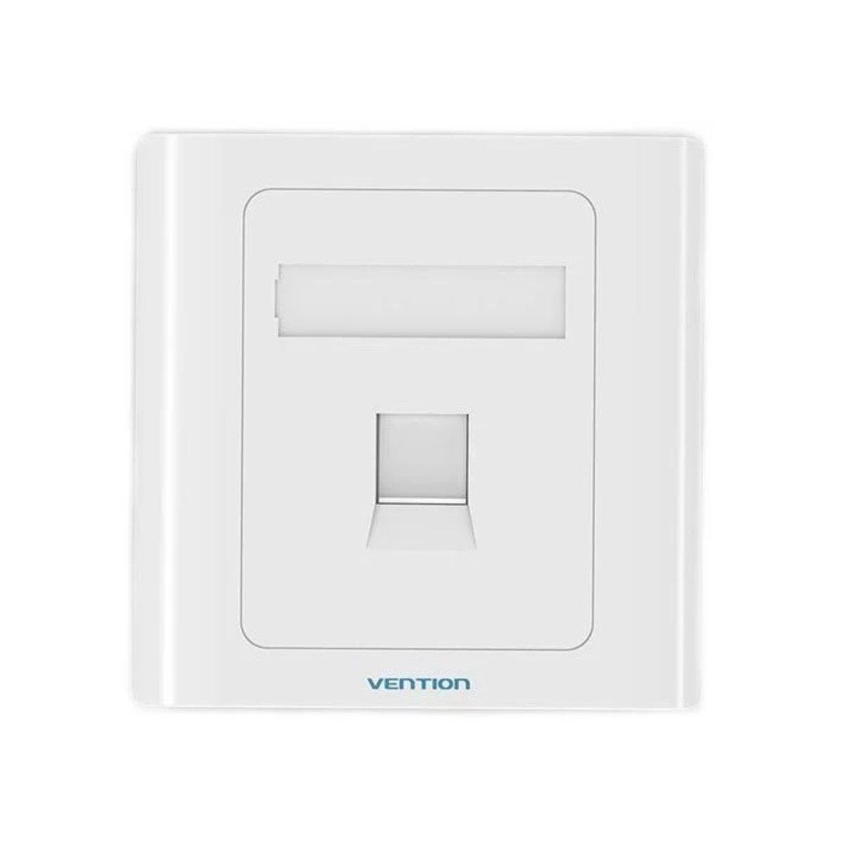 Мережева розетка Vention 1 Port keystone Jack Wall Plate White 86 Type (IFAW0) - фото 1 - id-p2067957479