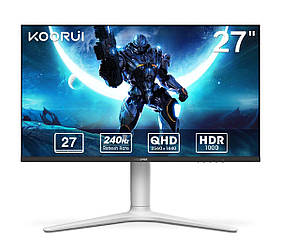 Монітор KOORUI 27 Gaming VA/mini-LED Black QHD 240HZ HDR1000 (GN10)