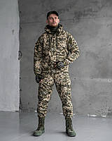 Зимний тактический костюм горка для военных в цвете пиксель