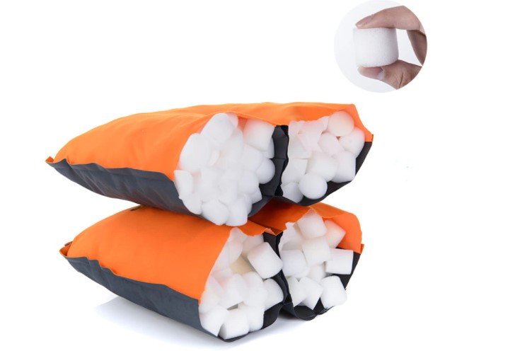 Самонадувающаяся подушка Naturehike Sponge automatic Inflatable Pillow UPD NH17A001-L Orange PRO_510 - фото 2 - id-p2067958000