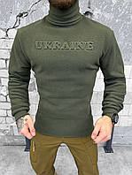 Тактичекая флисовая кофта Ukraine для военных в цвете олива