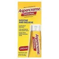 Aspercreme, оригинальный крем, максимальная сила действия, без отдушек, 85 г (3 унции)