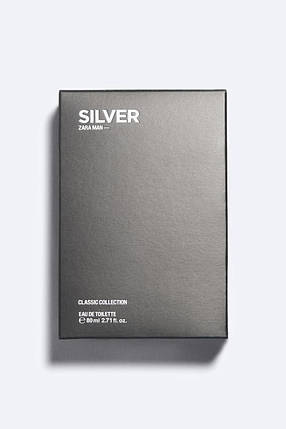 Туалетна вода для чоловіків Zara Man Silver 80 мл, фото 4