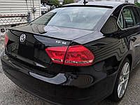 Спойлер лип на багажник Volkswagen Passat B7 B8 NMS USA 2011-2019 ABS пластик, цвет черный глянец