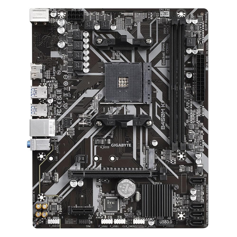 Gigabyte Материнська плата B450M_K sAM4 b450 2xDDR4 HDMI mATX