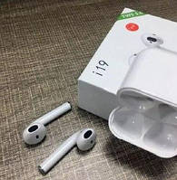 Навушники TWS i19 Бездротові навушники на промм Навушники бездротові зі знижкою Блютуз-навушники вкладиші