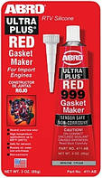 Герметик автомобильный формирователь прокладок 85г Ultra Plus 999 красный ABRO ( ) 411-AB-ABRO