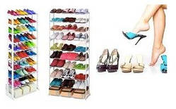 Органайзер стійка для взуття Amazing shoe rack 30 пар колір чорний