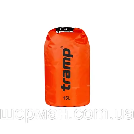 Гермомішок TRAMP PVC Diamond Ripstop 15л UTRA-112 Помаранчевий, фото 1
