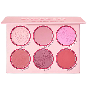 Палітра рум'ян SHEGLAM Floral Flush Blush Palette Blushing Bouquet 18 г