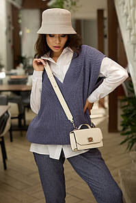 Жилет жіночий в'язаний оверсайз фасону UN