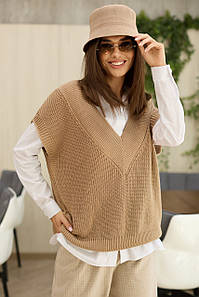 Жилет жіночий в'язаний оверсайз фасону UN