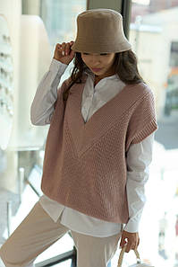 Жилет жіночий в'язаний оверсайз фасону UN