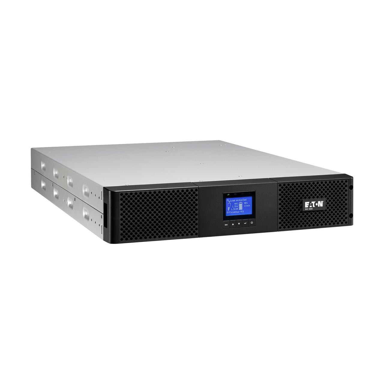 Eaton Джерело безперебійного живлення 9SX, 3000VA/2700W, RM 2U, LCD, USB, RS232, 8xC13, 1xC19, фото 1
