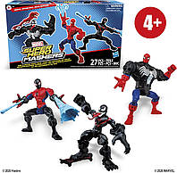 Набор 3 фигурки Марвел Человек паук, Веном, Моралис Marvel Super Hero Mashers