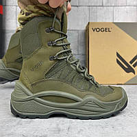 Качественные берцы Vogel Олива теплые камуфляжные высокие водоотталкивающие ботинки для военных 41 arn
