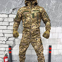 Военный тактический костюм Aura армейская камуфляжная форма Пиксель Форменная одежда зимняя Софтшел XL arn