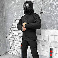 Зимний тактический костюм SWAT тактическая форма с утеплителем Omni-Heat костюм для военных черный arn