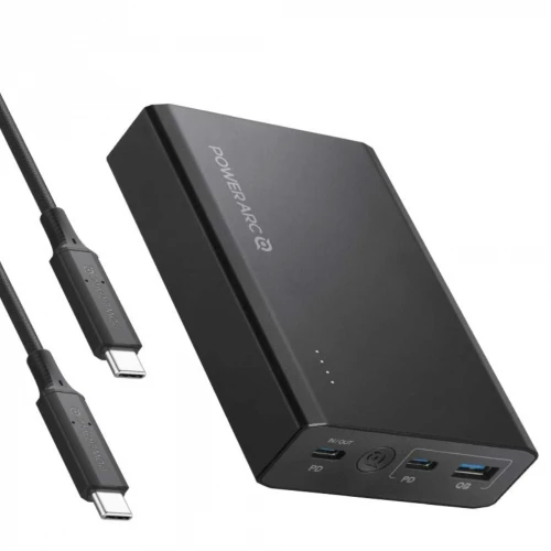 Зовнішній акумулятор PowerArc ArcPack USB-C Power Bank 15000 mAh 60 W PD Black (PA1801) павербанк повербанк, фото 1