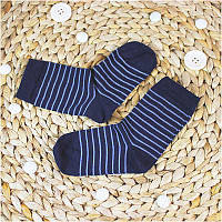 Термошкарпетки дитячі GROEDO 14096 (розмір 23-26, синій у смужку)