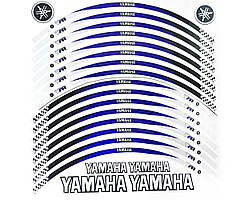 Наклейки на обід колеса Yamaha Flag Blue