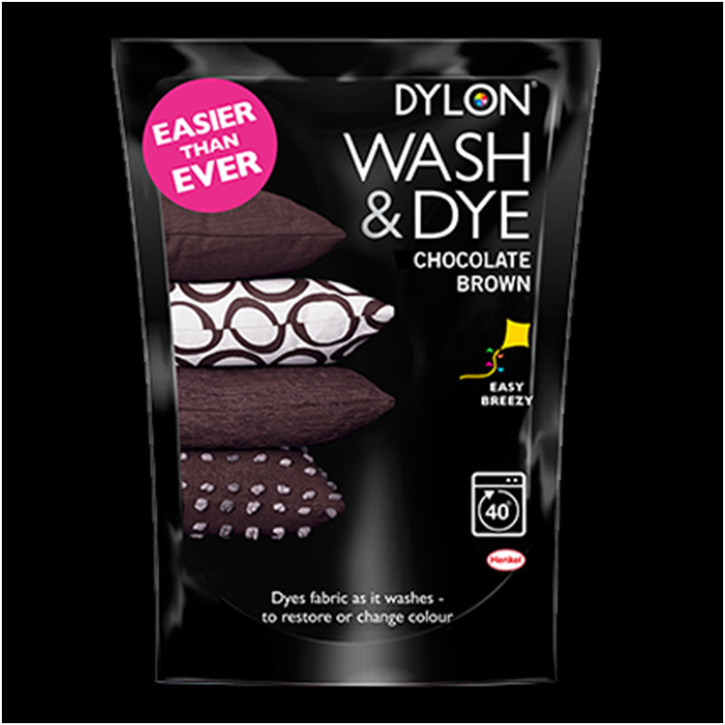 Фарба для фарбування тканини в пральній машині DYLON Wash&Dye Chocolate Brown