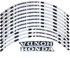 Наклейки на обід колеса Honda Hornet White