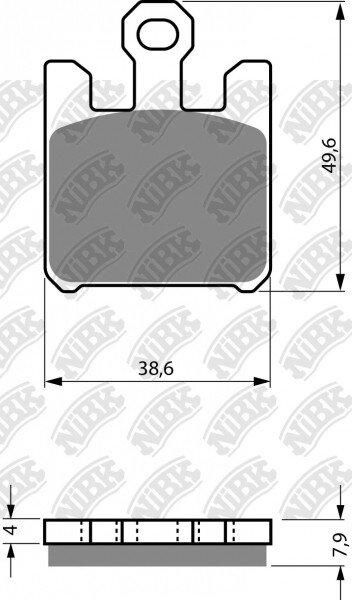 Гальмівні колодки NIBK PM187