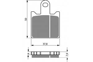 Гальмівні колодки NIBK PM243