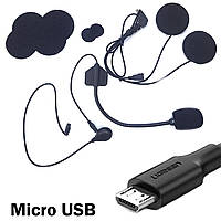 Навушники NEW T-Max, T-Com 2 мікрофона Micro USB