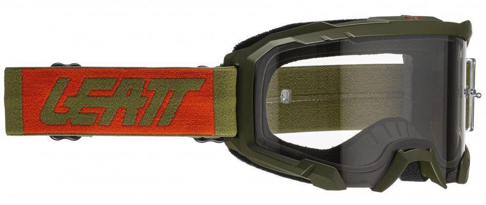Маска кросова LEATT Velocity 4.5 Grey 58% Forest Green