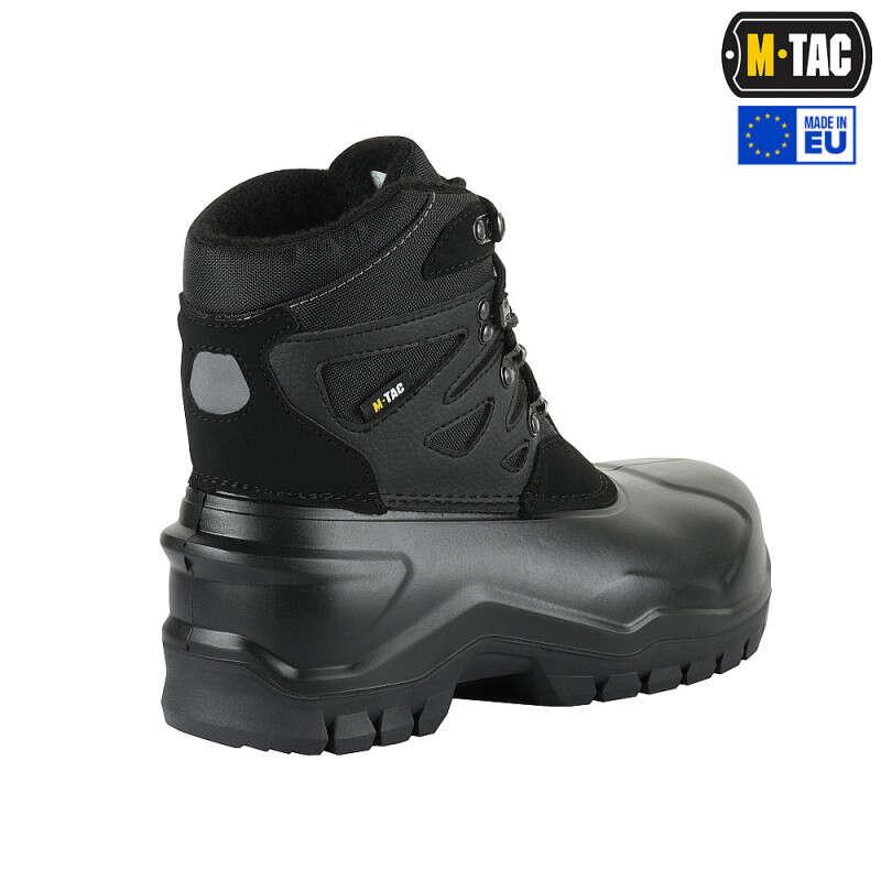 Качественные влагозащитные ботинки M-Tac Black черные кожанные ботинки с прорезиненной подошвой 42 arn - фото 7 - id-p2068272178