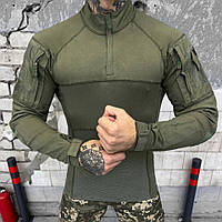 Полевой тактический убакс олива Combat с липучками под шевроны легкая армейская рубашка убакс L arn