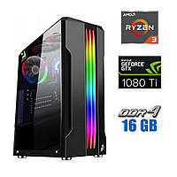 Ігровий ПК Tower NEW / AMD Ryzen 3 4100 (4 (8) ядра по 3.8 - 4.0 GHz) NEW / 16 GB DDR4 NEW / 480 GB SSD NEW / nVidia GeForce GTX